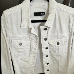 Women’s KUT from the Kloth Kara White Denim Jacket